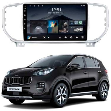 Imagem de Multimídia Adak 9P Sportage 2017 A 2019 2+64GB Quadcore Carplay Android Auto Gps Modelo LX