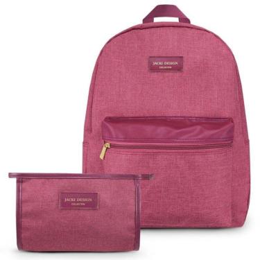 Imagem de Conjunto Mochila E Necessaire De Envelope Joy Vinho