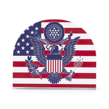 Imagem de Suporte de guardanapo de plástico American USA Great Seal, Porta-guardanapos para guardanapos de papel, porta-guardanapos de bar para guardanapos de papel de jantar