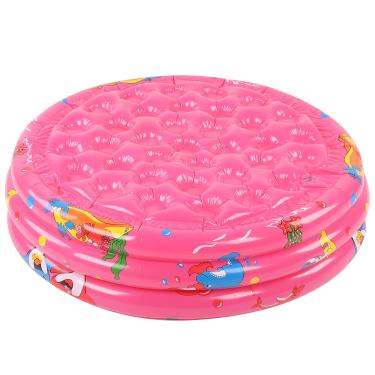 Imagem de KIMISS Piscina Interna Externa para Bebês - Piscina Inflável Redonda para Jogos Aquáticos Em Rosa para Diversão No Verão (90cm)