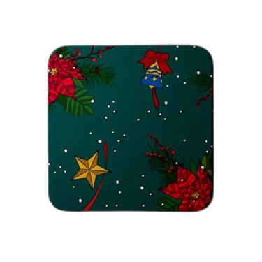 Imagem de Ladrilho Decorativo de Cerâmica Com Estampa Natalina e Ano Novo