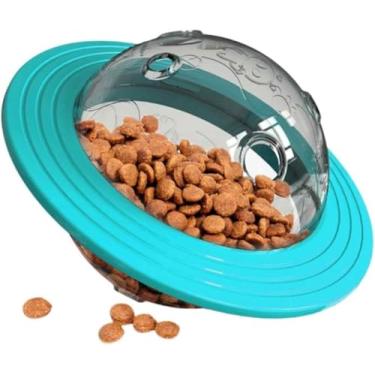 Imagem de Brinquedo Interativo para Pets – Bola Dispenser de Petiscos e Rações para Cães e Gatos, Estimula a Mente, Alimentação Lenta e Higiene Dental, Reduz Tédio e Comportamento Destrutivo