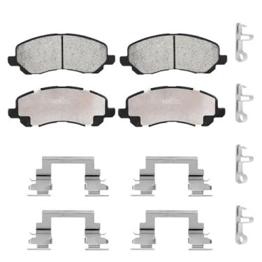 Imagem de Conjunto de pastilhas de freio dianteiras de cerâmica adequado para Jeep Compass Patriot 07-17, para Dodge Avenger Caliber 07-14, para Stratus 01-05, para Chrysler 200 11-14, para Sebring 04-10, para