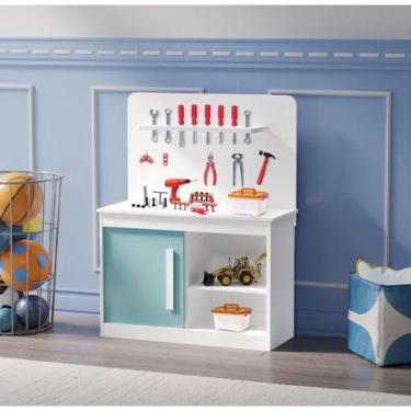 Imagem de Bancada De Ferramenta Marcenaria Infantil Menta
