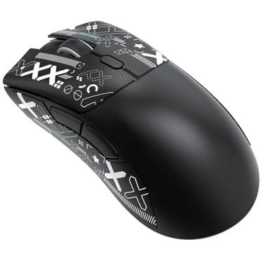 Imagem de Mouse Gamer ATTACK SHARK R1 Branco Sem Fio 18000 DPI Sensor PAW3311 RGB Recarregável – Alta Precisão e Design Ergonômico (R1 - Preto)