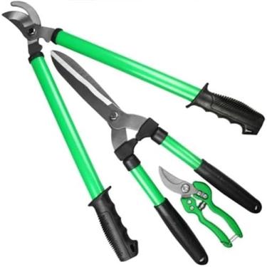 Imagem de Kit 3 Tesouras Poda Jardim Cerca Jardinagem