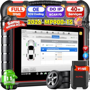 Imagem de Autel Scanner MaxiPRO MP900TS, 2025 8 polegadas MP900-TS até MP900-BT MS906 Pro MP900 MS906TS, V2.0 DoIP CANFD, TPMS completo como MS906 Pro-TS, OE ECU Coding, 40+ serviços, ferramenta de
