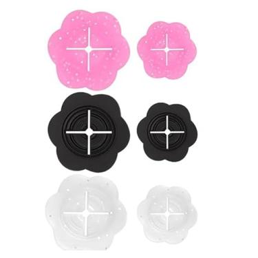 Imagem de 6 fechos de pressão modernos, feitos de silicone invisível, podem ser usados como fechos de aperto de cinto. São adequados para uso como acessórios modernos para vestidos, camisetas, camisas e outras