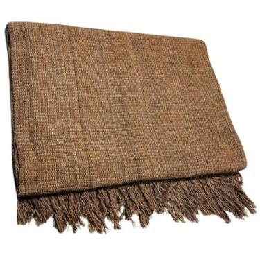 Imagem de Manta para Sofá Gigante 2,40x1,80m Casal Algodão Macio Decorativa(Marrom Mesclado)