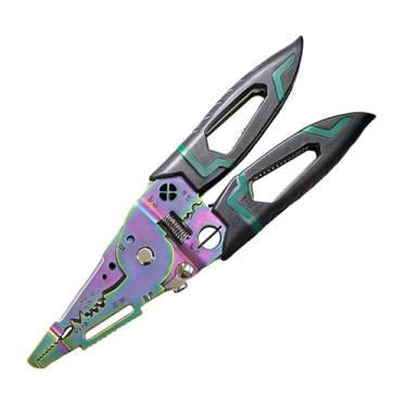 Imagem de Generic Alicate decapador de fios combinado, alicate de eletricista versátil para aparafusar, crimpar e enrolar.