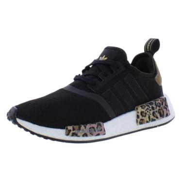 Imagem de adidas Sapatos NMD R1 para Mulher, Preto/Branco/Marrom, 6.5