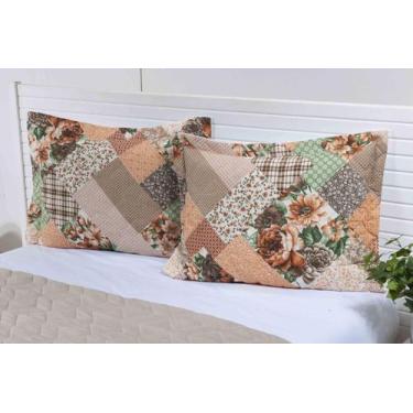Imagem de 2 Porta Travesseiro Avuls Matelado Patchwork 70X50 patckwork - MIGUEL 