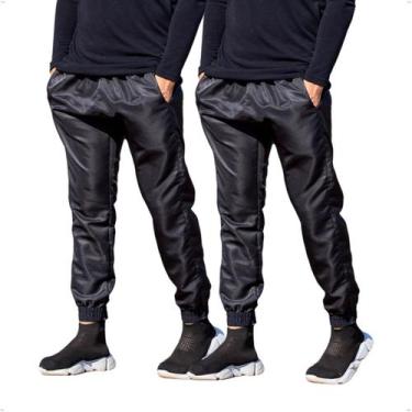 Imagem de KIT 2 Calças Jogger Masculina Skinny Tecido Tactel 416 - BEN20, G, Pre