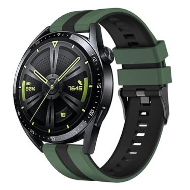 Imagem de SAAWEE Pulseira de relógio de silicone de 20 mm, 22 mm, para HUAWEI WATCH GT 5/4/3/2, 22MM, Ágata
