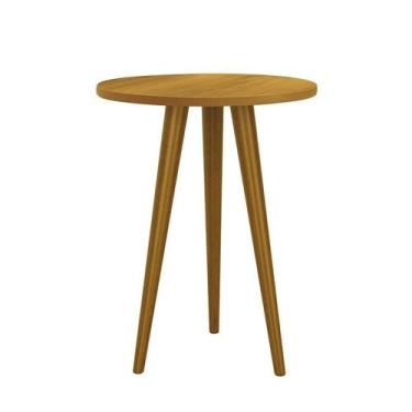 Imagem de Mesa de Canto Theo com Pés Amadeirado - Reller Móveis, Savana