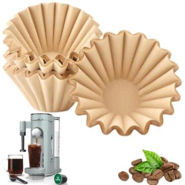 Imagem de 400 filtros de papel de café para Ninja PB051, filtro descartável para cafeteira Ninja Pods and Grounds, filtros de café pequenos brancos