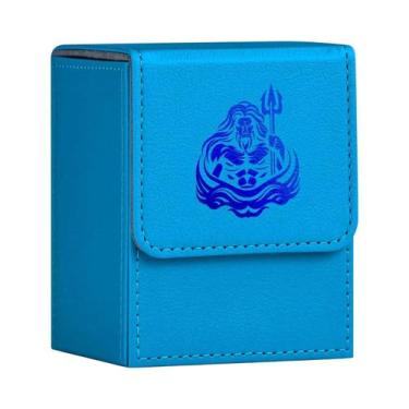 Imagem de Caixa Para Cartas Com 100+ Cartas Com Manga Única Em Couro PU Para TCG