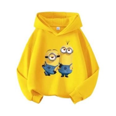 Imagem de Moletom Com Capuz Estampado Minions Despicable Me Para Meninos E Menin