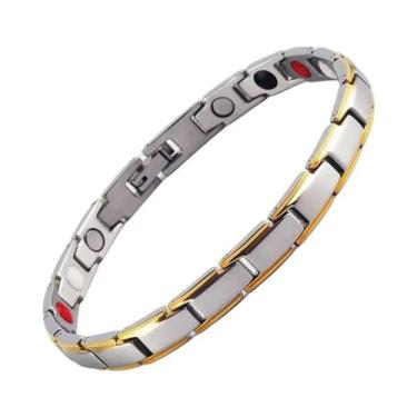 Imagem de Pulseira De Terapia Magnética De Hematita Unissex, Auxiliar Do Sono, B