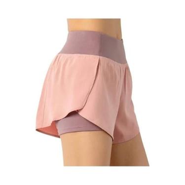 Imagem de Shorts Esportivos Femininos De Verão Com Camada Dupla Para Corrida, Yo