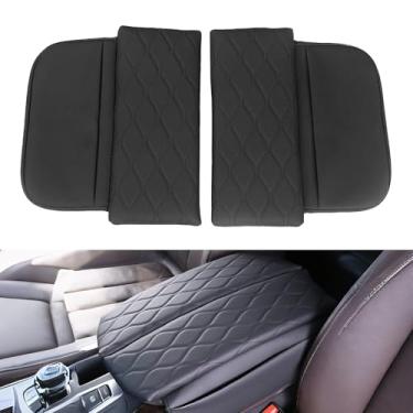 Imagem de Erivis Capa de console central de couro para BMW 2019-2025 2026 X5 G05 X7 G07 2020-2025 2026 X6 G06, capa protetora à prova d'água com bolso de armazenamento lateral, organizador de assento de carro