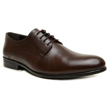 Imagem de Sapato Social Masculino Oxfrord Clássico em Couro Bico Redondo-Masculino