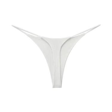 Imagem de Calcinhas De Algodão Estilo Tanga Leopard, Cintura Baixa, Lingerie Sem