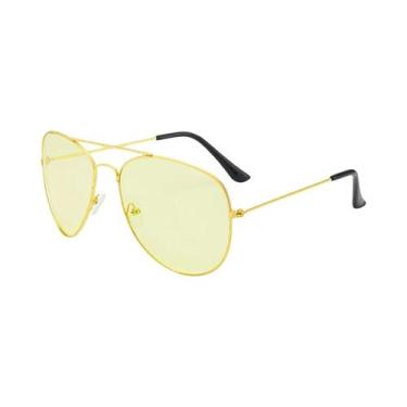 Imagem de Óculos De Sol Aviador UV400 Masculinos Com Armação De Liga Para Viagem