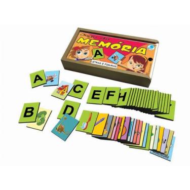 Imagem de Jogo da Memória Infantil Letras e Figuras - Simque