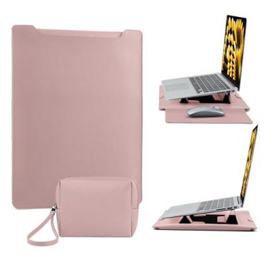 Imagem de Capa protetora para laptop de 13 a 14 polegadas com recurso de suporte, para MacBook Pro 14 M5/M4/M3/M2/M1 2025-2021, MacBook Pro/Air 33.0 cm 33.8 cm Surface, HP Spectre X360, capa de laptop de couro