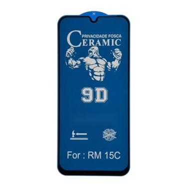 Imagem de Compatível com Xiaomi Redmi 15C - Película Privacidade Fosca de Ceramica Gel 9d Protetora de Tela anti-riscos queda Full Cover