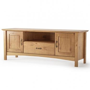 Imagem de Rack Para Sala De Estar Tv 60 Pol 160cm Madeira Maciça Lira M06 Carvalho Fosco Lyam Decor