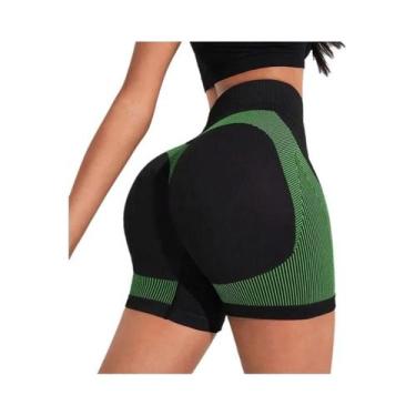 Imagem de Shorts De Yoga Femininos De Cintura Alta Para Treino, Fitness, Levanta