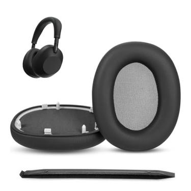 Imagem de Fones de ouvido WH-1000XM6 de substituição compatíveis com fones de ouvido Sony WH-1000XM6 com couro proteico premium e espuma viscoelástica