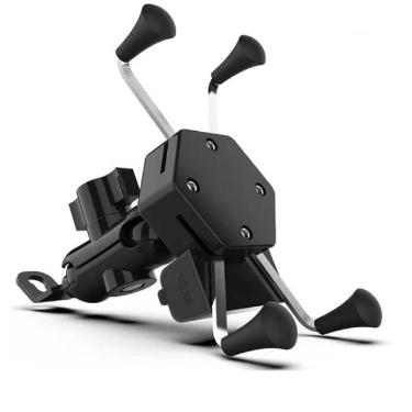 Imagem de Suporte Celular Moto Garra X Com Carregador Usb Universal