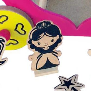 Imagem de Carruagem da Princesa com Aramado e Acessórios - Colorido - BEM51 - Bem Infantil