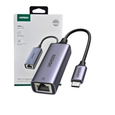 Imagem de Adaptador USB C para Ethernet Internet Rápida Velocidades 10/100/1000Mbps Gigabit LAN Adaptador de Rede RJ45 Compatível com Windows Celular Tablet Android Nintendo Switch Notebook PC MacBook