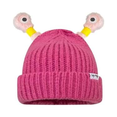 Imagem de Gorro De Inverno Feminino Quente E Confortável Com Estampa De Desenho 