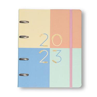 Imagem de Agenda Planner Argolado 2023 Pastel Block Semanal Notas A5 Color - Cic