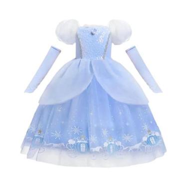 Imagem de Vestido De Cosplay De Princesa Cinderela Para Meninas, Vestido De Bail