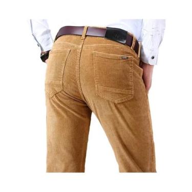 Imagem de Calças Masculinas Slim Retas De Veludo Cotelê Outono 2025 Algodão Gros