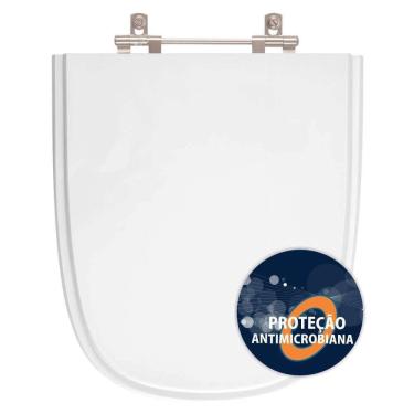 Imagem de Assento Sanitário Poliéster Anti Bactéria Ibiza Branco Para Vaso Incepa Laufen