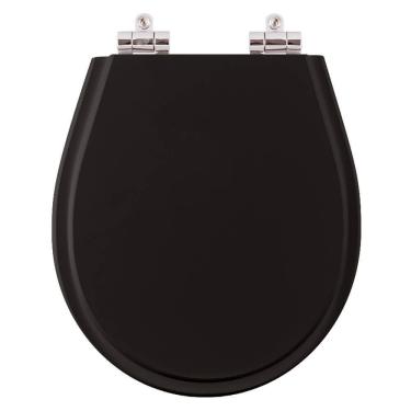 Imagem de Assento Sanitário Poliester Close Aries Preto Vaso Eternit