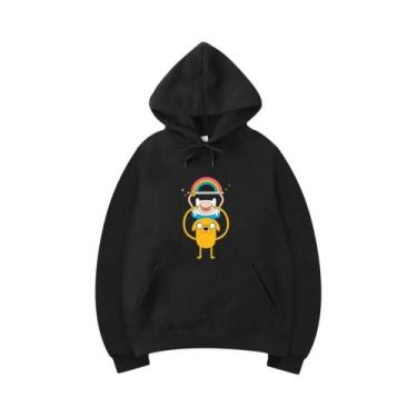 Imagem de Moletom Unissex Com Estampa Do Personagem Jake De Adventure Time, Esti