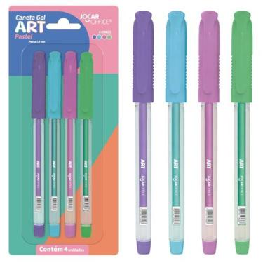 Imagem de Caneta Gel Art 1.0 Pastel - Blister C/ 4 Unidades - Jocar Office - leo