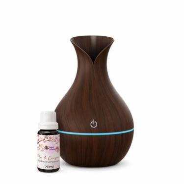 Imagem de Kit Umidificador Vaso com Essência da sua Escolha - MERAKI, Flor de ce