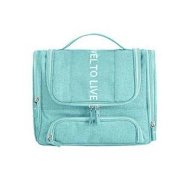 Imagem de Bolsa Necessaire com Compartimento Duplo - Travel to Live-Unissex