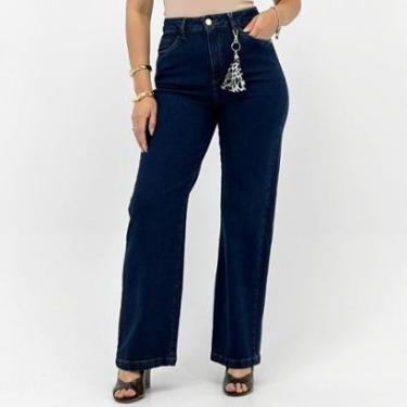 Imagem de Calça Young Style Jeans Wide Leg Feminina-Feminino