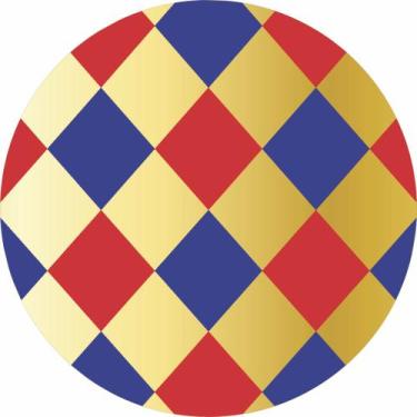 Imagem de Tapete em Lona Redondo Circo Menino Mágico - Fabrika de Festa, 140x140