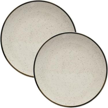 Imagem de Kit Jogo Pratos Rasos Jantar 12 Pessoas 12 Peças Unni Brisa - Genérico